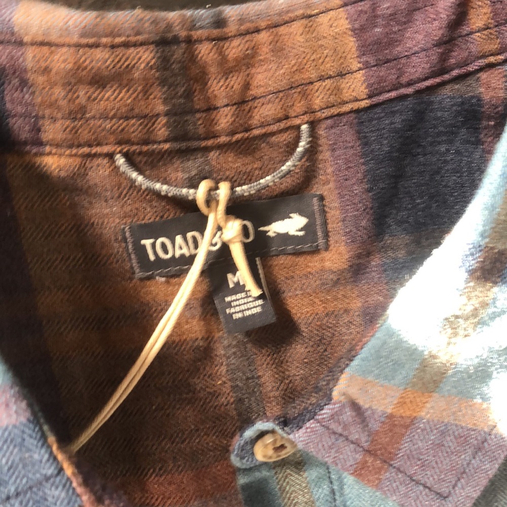 Toad&Co Plaid Shirt Dress - Blue and Brown - Picture 8 of 10